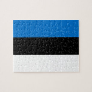 Estland flagga pussel