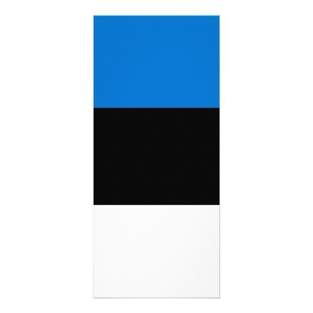 Estland flagga reklamkort (Framsidan)