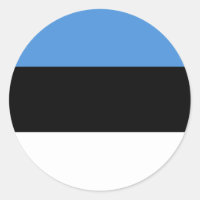 Estland Flagga Sticker
