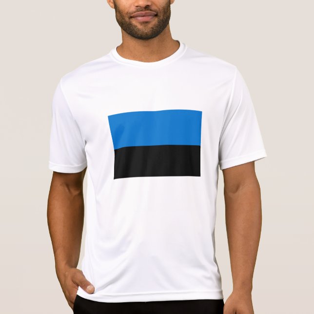Estland flagga t shirt (Framsida)