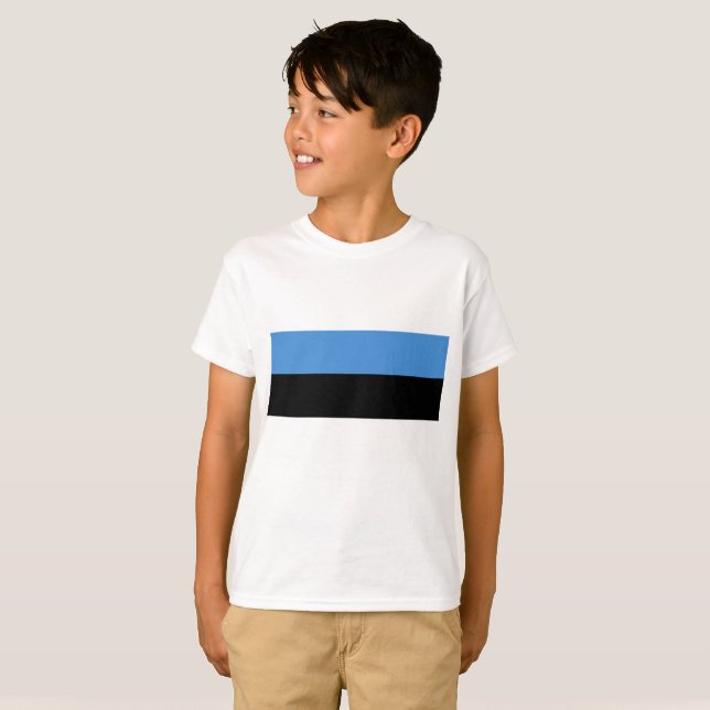 Estland Flagga T-shirt (Hel framsida)