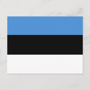 Estland Flagga Vykort