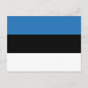 Estland Flagga Vykort