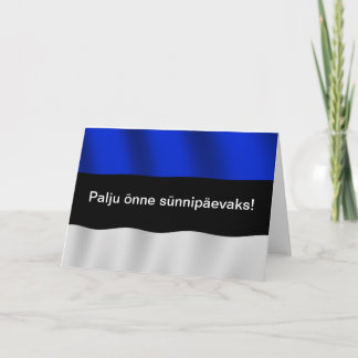 Estland födelsedagkort kort