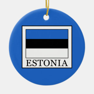 Estland Julgransprydnad Keramik