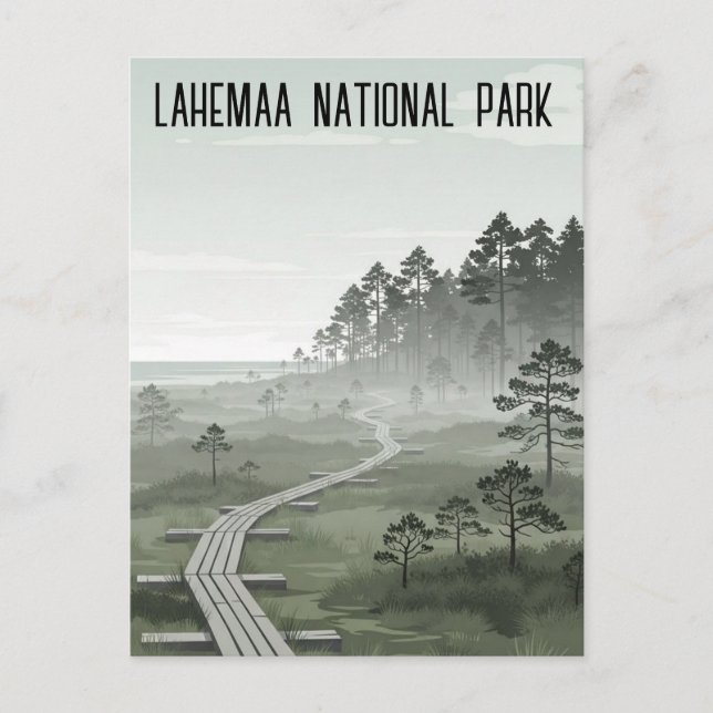 Estland Lahemaa Nationalpark Resa Vykort (Framsida)