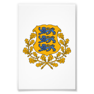 Estland landskapsvapen symbol emblem flagga fototryck