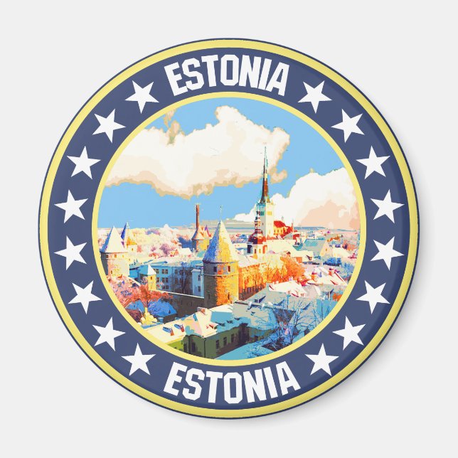 Estland Magnet (Framsidan)