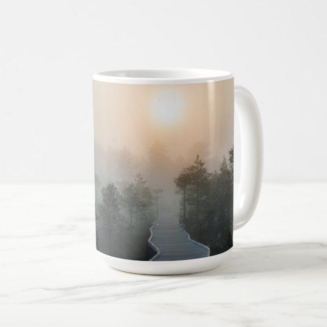 Estland Nature Tidigt Morgon i Viru bog Kaffemugg (Framsida höger)