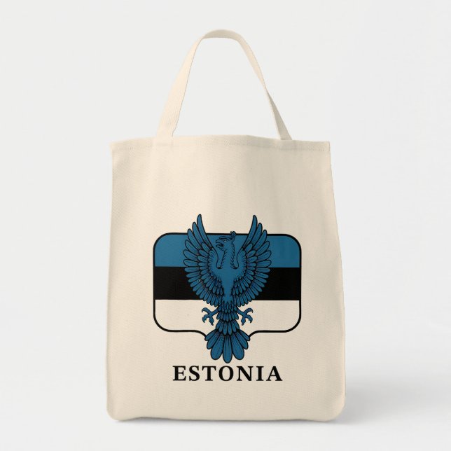Estland Nordeuropa Tygkasse (Framsidan)