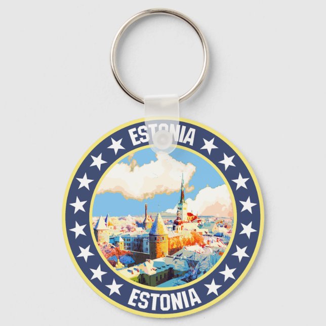 Estland Nyckelring (Framsida)
