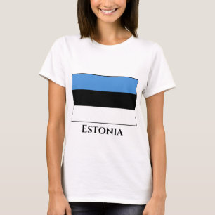 Estlands (Estlands) Flagga T Shirt