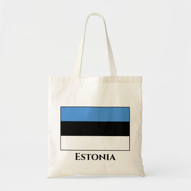 Estlands (Estlands) Flagga Tygkasse (Framsidan)