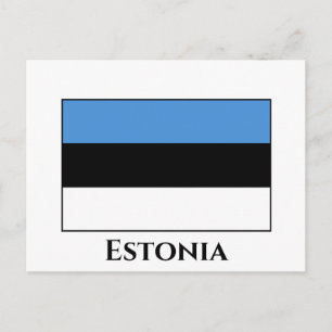 Estlands (Estlands) Flagga Vykort