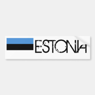 Estlands flagga bildekal