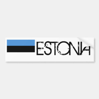 Estlands flagga bildekal