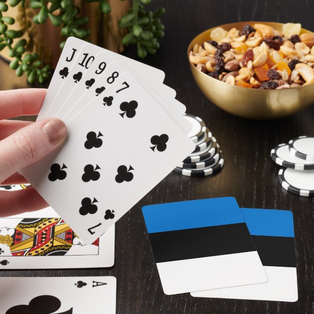 Estlands flagga casinokort (På plats)