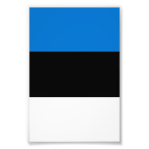 Estlands flagga fototryck