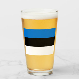 Estlands flagga glaskopp