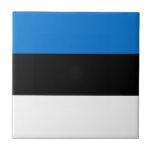 Estlands flagga kakelplatta<br><div class="desc">Patriotisk flagga av Estland.</div>