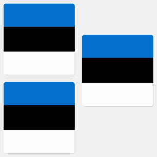 Estlands flagga klistermärke
