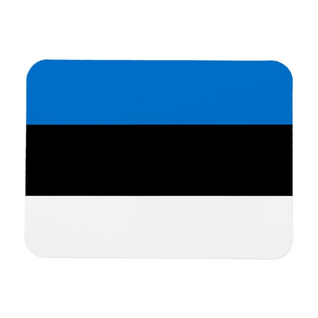 Estlands flagga magnet (Horisontell)