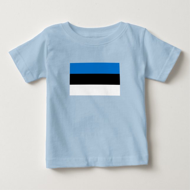 Estlands flagga t shirt (Framsida)