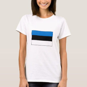 Estlands flagga t shirt