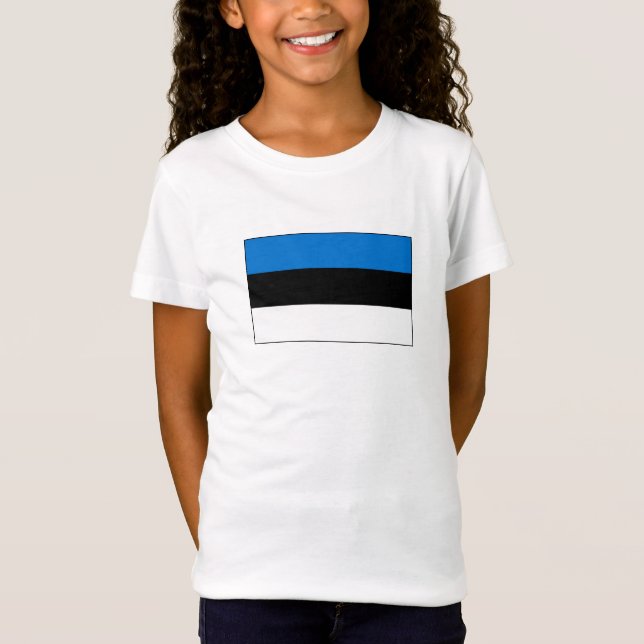 Estlands flagga t shirt (Framsida)