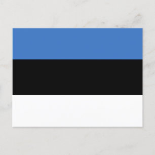 Estlands flagga vykort