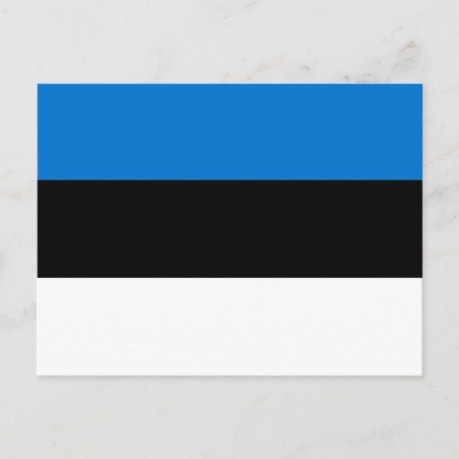 Estlands flagga vykort (Framsida)