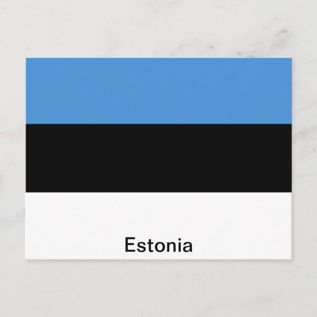 Estlands Flagga Vykort (Framsida)
