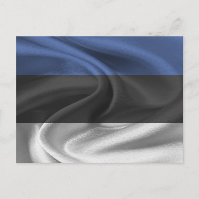 Estlands flagga vykort (Framsida)