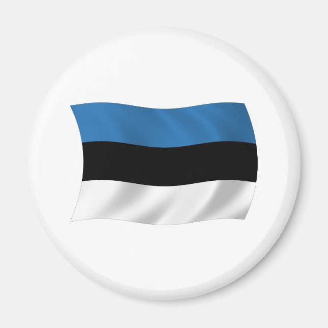 Estlands flaggmagnet magnet (Framsidan)