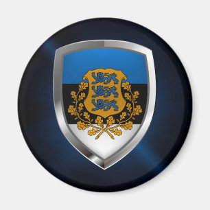 Estlands metallemblem magnet