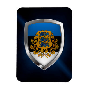 Estlands metallemblem magnet