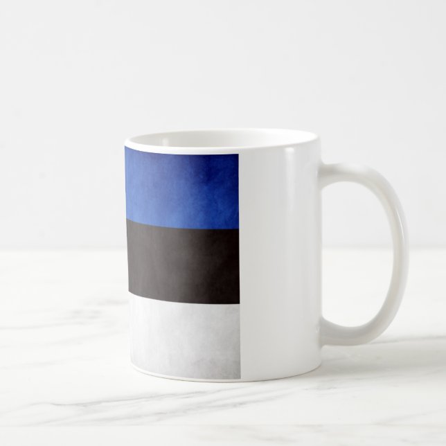 Estlands nationella Flagga Kaffemugg (Höger)