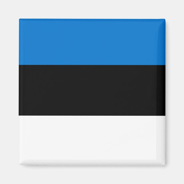 Estlands nationella Flagga Magnet (Framsidan)