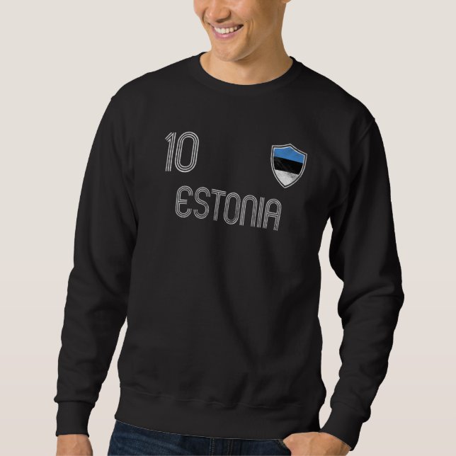 Estlands premium lång ärmad tröja (Framsida)
