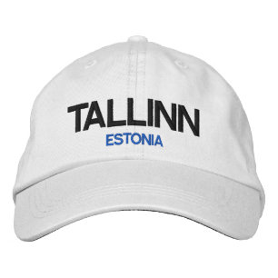 Estlands Tallinn-Personlig med justerbar höjd Broderad Keps