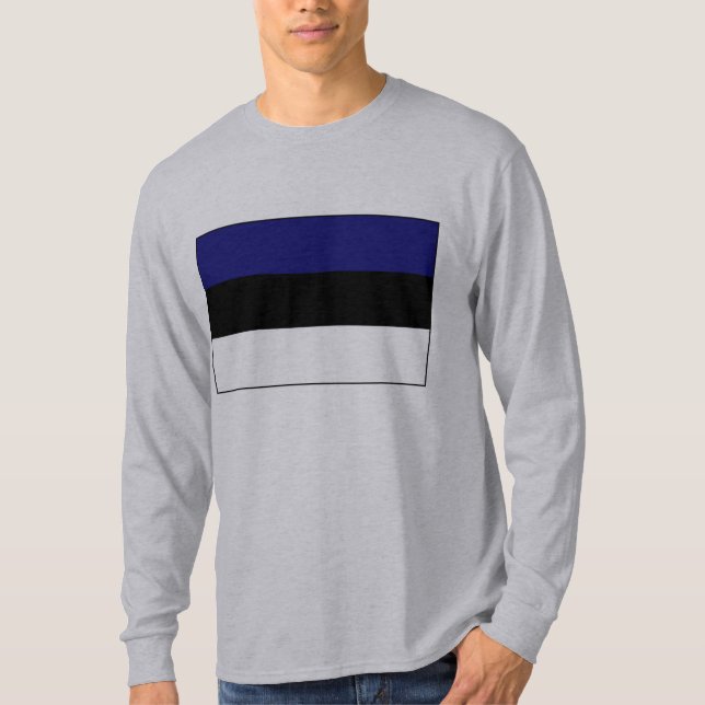 Estländsk a flaggaT-tröja och gåvor Tee (Framsida)