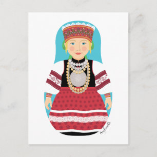 Estnisk, Seto Matryoshka vykort