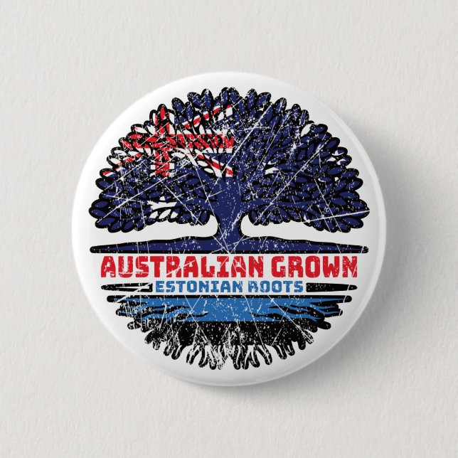 Estniska australiska Australiens Träd Roots Knapp (Framsida)