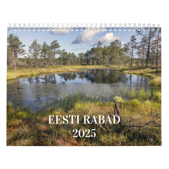 Estniska Bogs Calendar Eesti Rabad 2025 Kalender (Omslag)