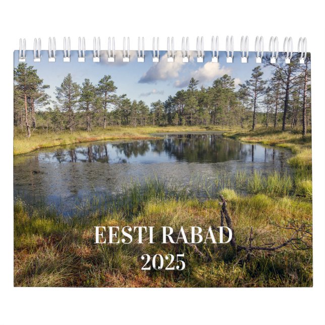 Estniska Bogs Calendar Eesti Rabad 2025 Kalender (Omslag)