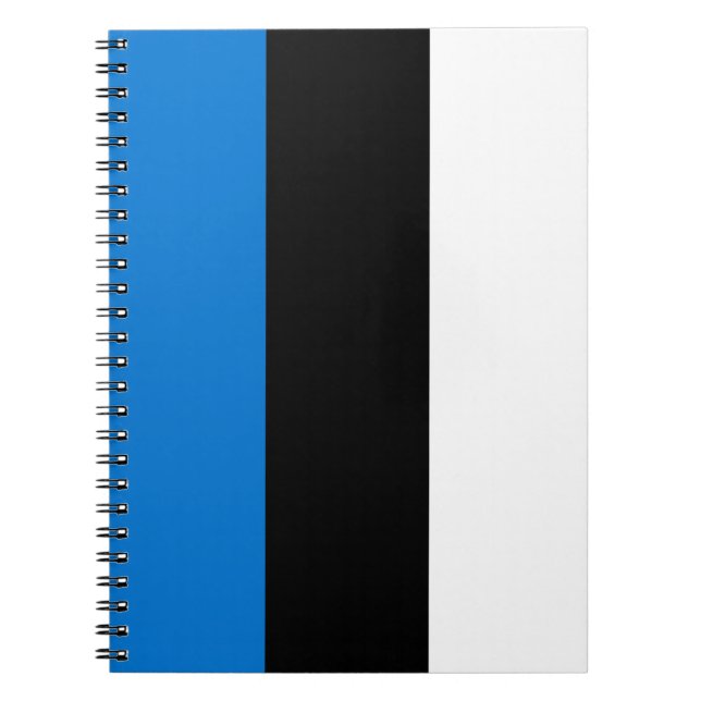 Estniska Flagga Anteckningsbok (Framsidan)