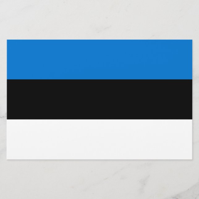Estniska Flagga Brevpapper (Framsida)