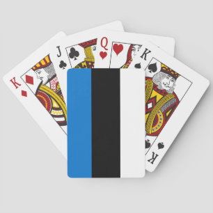 Estniska Flagga Casinokort