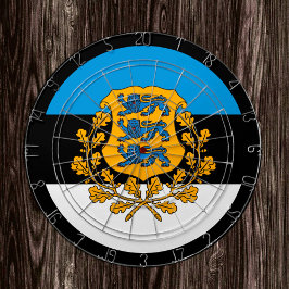 Estniska Flagga Dartboard och Estland/speltavla Darttavla