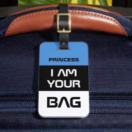 Estniska Flagga & Estland, rese/Personlig Bag Bagagebricka